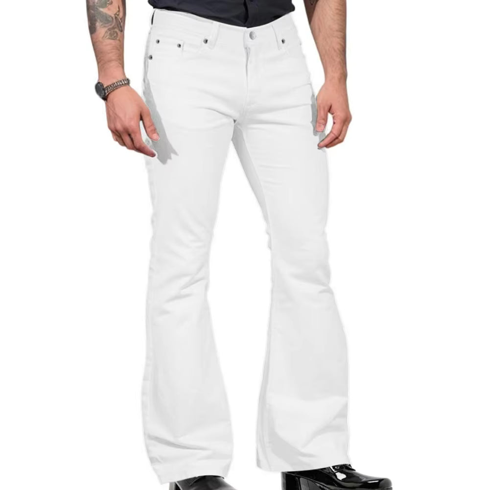 Retro Edge Flare Pants
