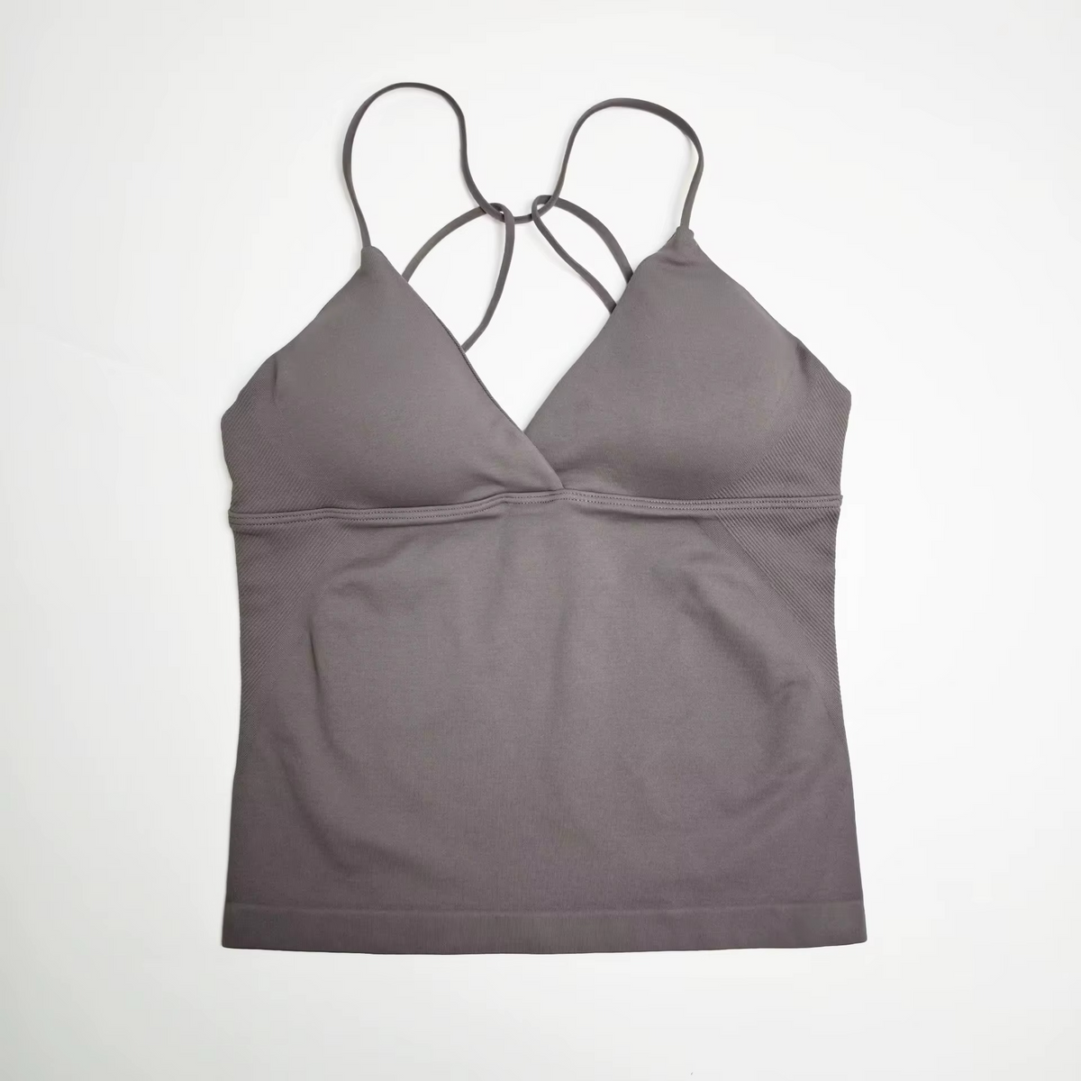 Strappy V-Neck Workout Tank Top