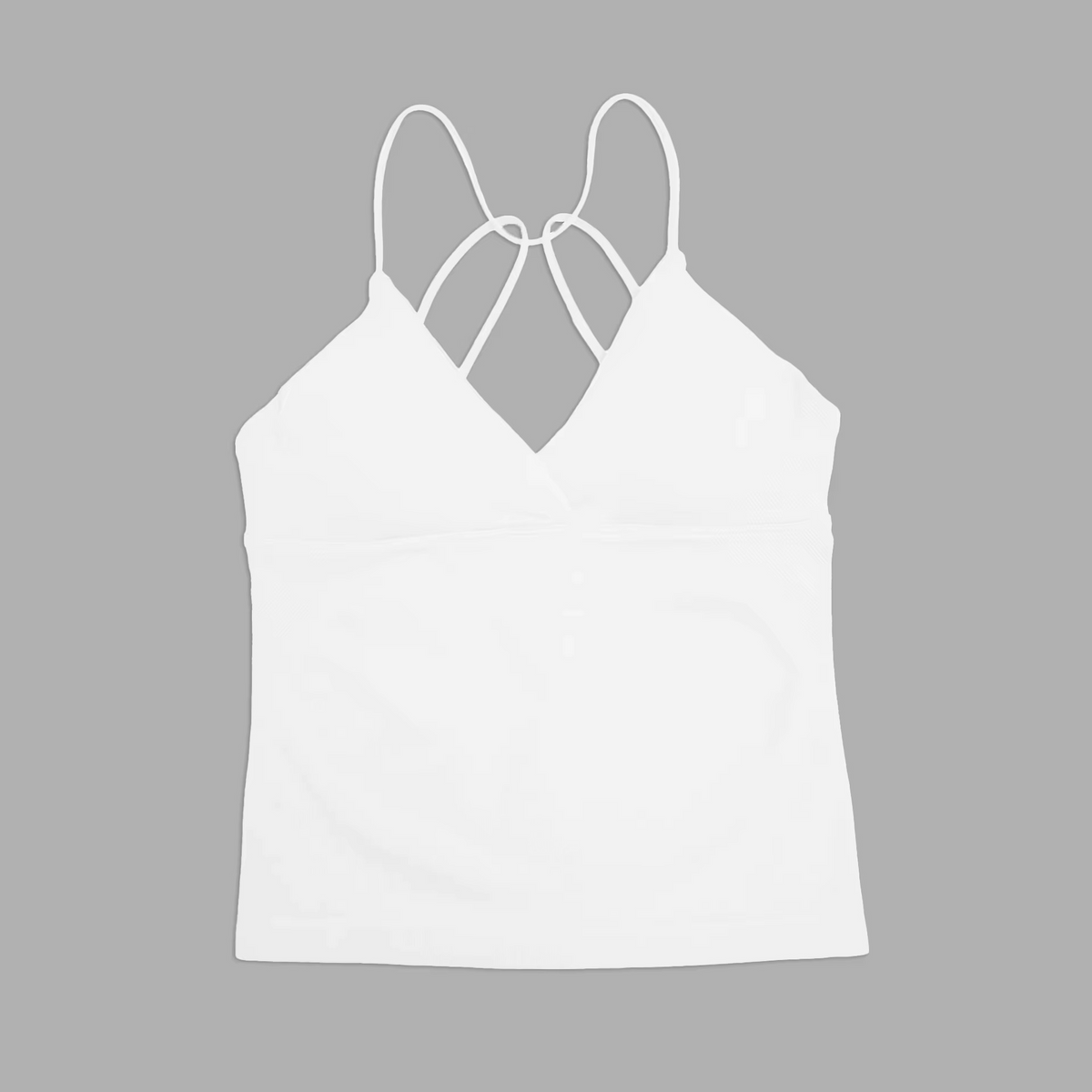 Strappy V-Neck Workout Tank Top