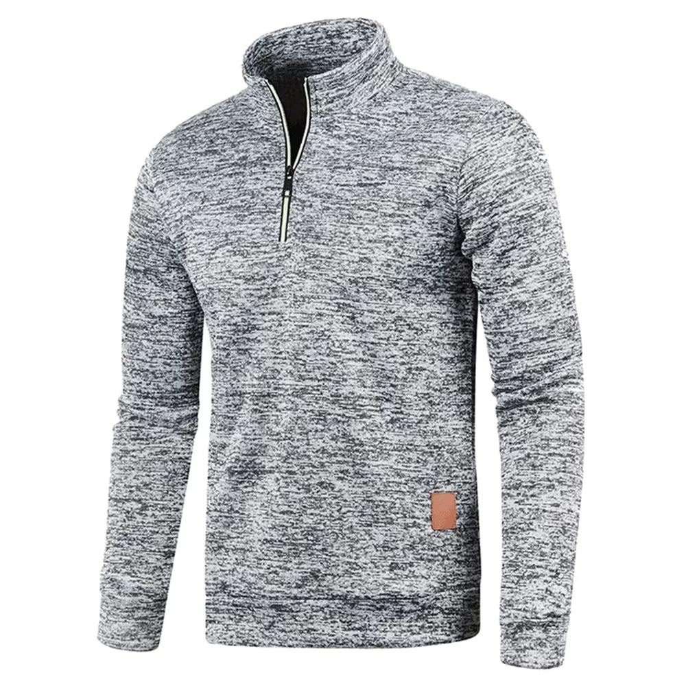 Textured Quarter-Zip Pullover