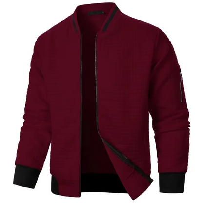 Men's Premium Textured Bomber Jacket