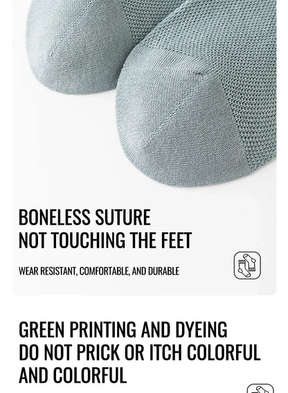 (5 Pairs) Mix Antibacterial Anti Odor Bamboo Socks