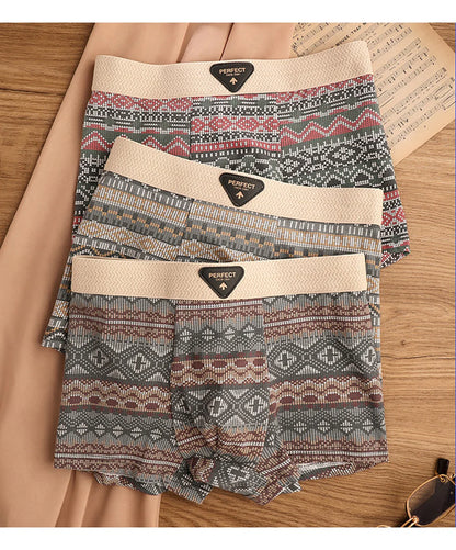 BoldComfort™ 4-Pack Retro Cotton Boxers