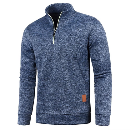Textured Quarter-Zip Pullover