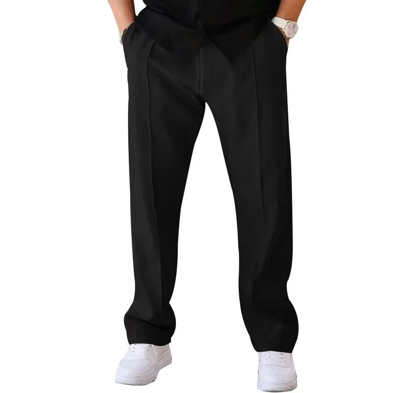 Relaxed Straight-Leg Trousers
