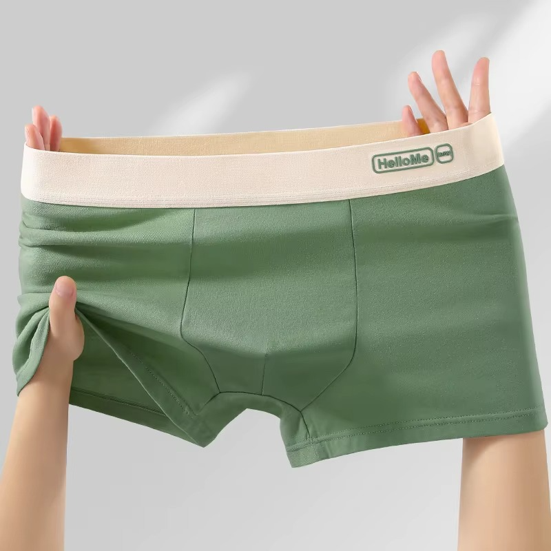 4 PCS HelloMe Pure Cotton Men Underwear