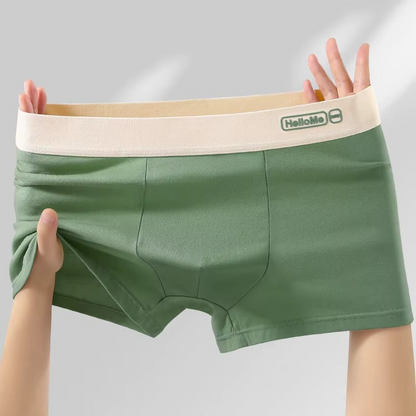 4 PCS HelloMe Pure Cotton Men Underwear