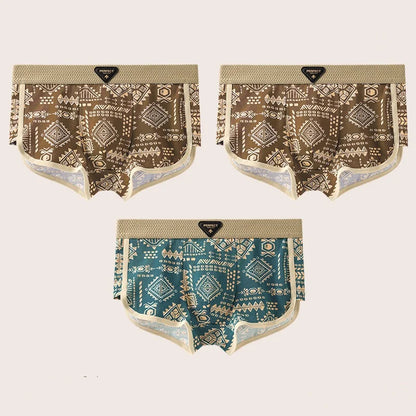 3 PCS Unisex Cotton Boxer Briefs