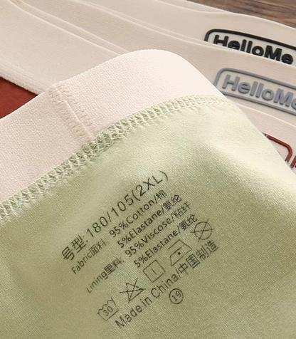 4 PCS HelloMe Pure Cotton Men Underwear