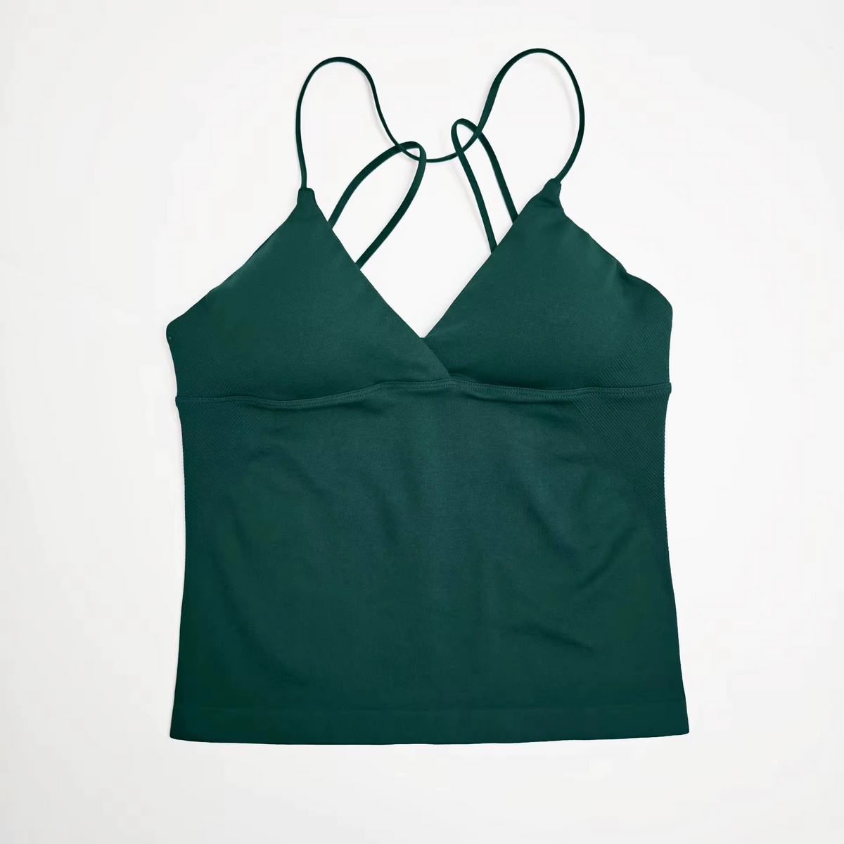 Strappy V-Neck Workout Tank Top