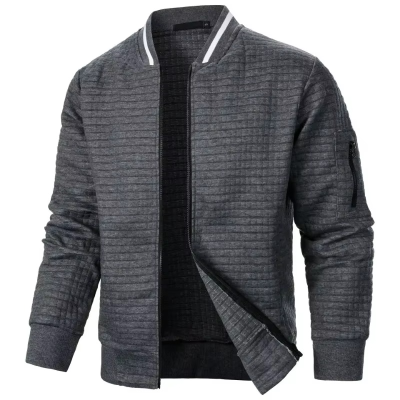 Men's Premium Textured Bomber Jacket