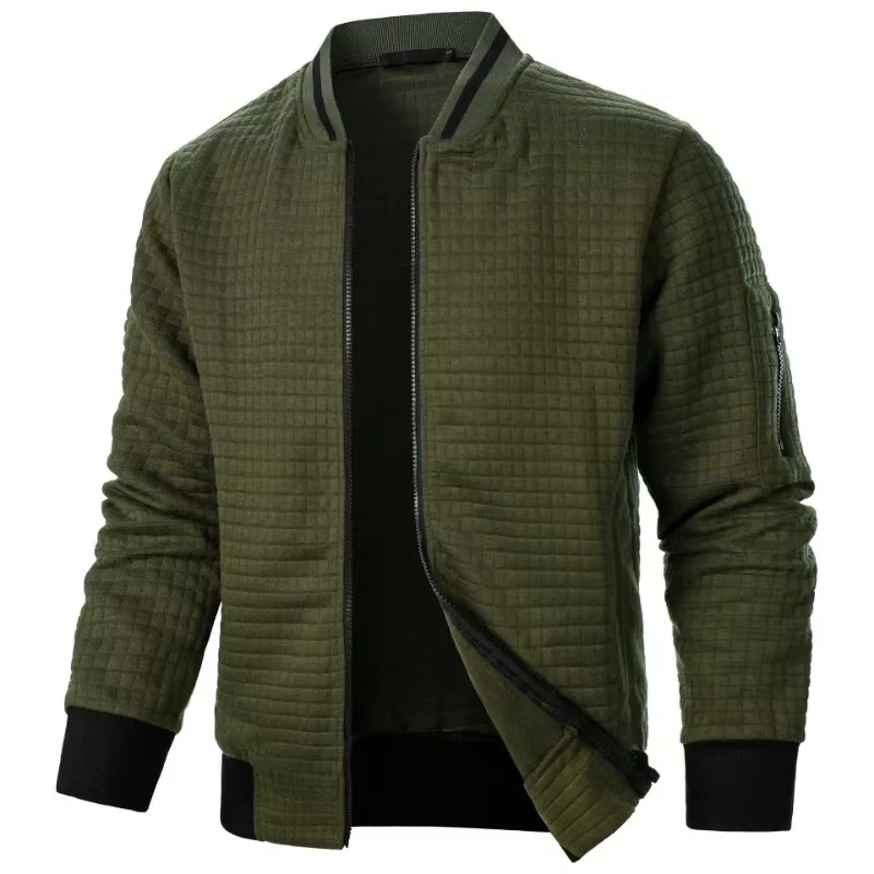 Men's Premium Textured Bomber Jacket