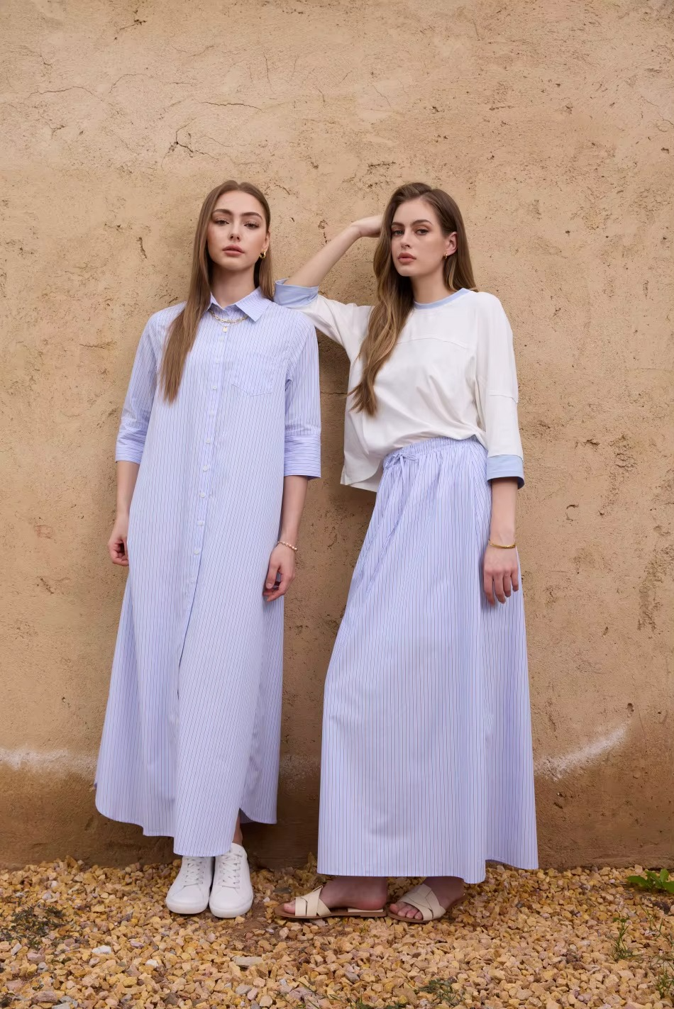 Lightweight Cotton Stripe Dress