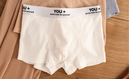 4 PCS - YOU+ Pure Cotton Men's Briefs