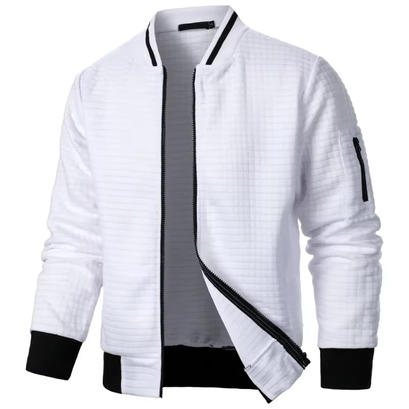 Men's Premium Textured Bomber Jacket