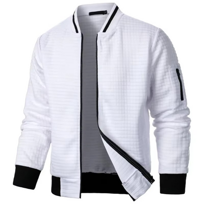 Men's Premium Textured Bomber Jacket