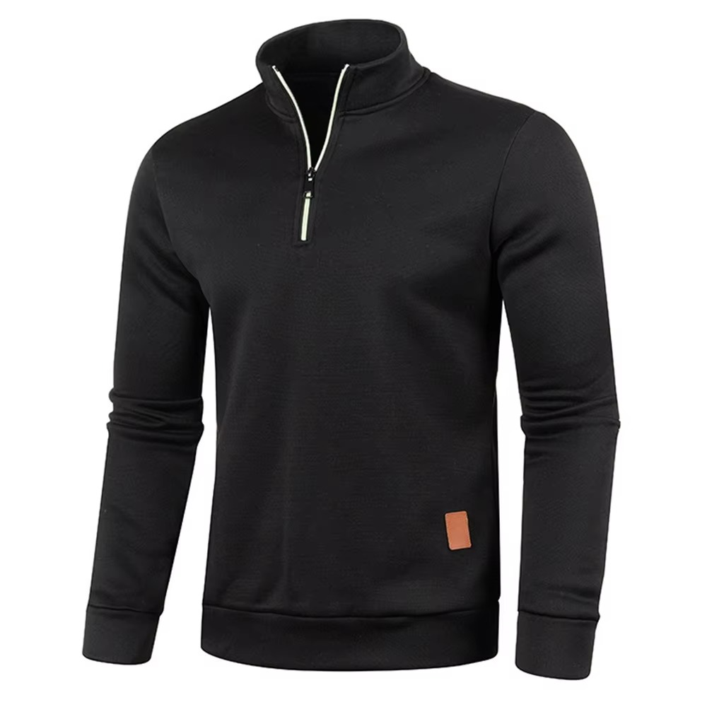 Textured Quarter-Zip Pullover