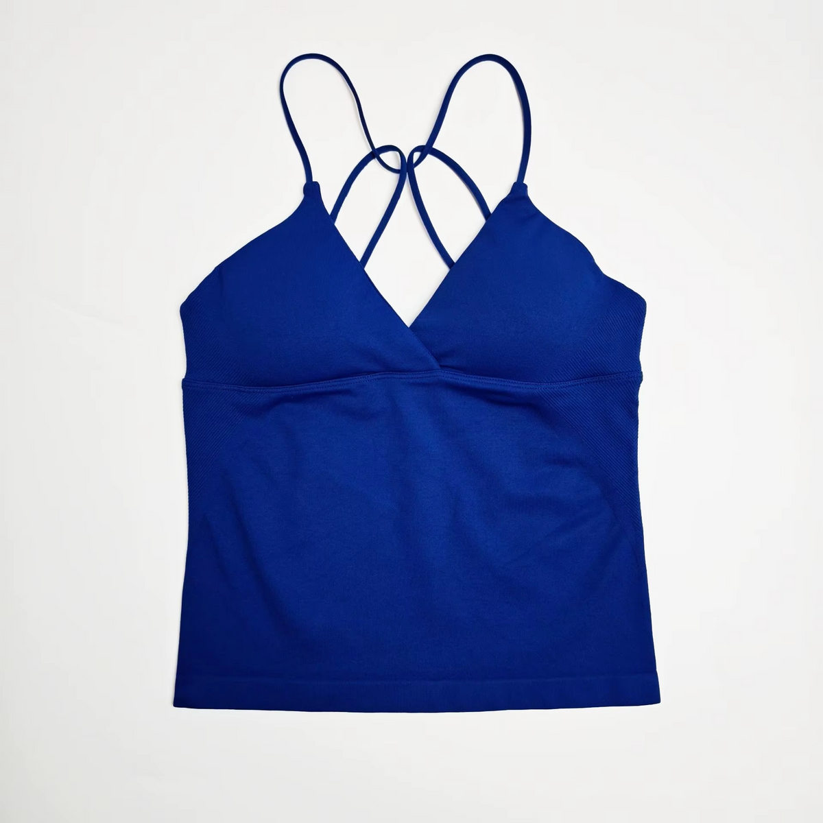 Strappy V-Neck Workout Tank Top