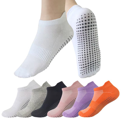 SilkStep™ No-Slip Invisible Socks – 6 Pcs