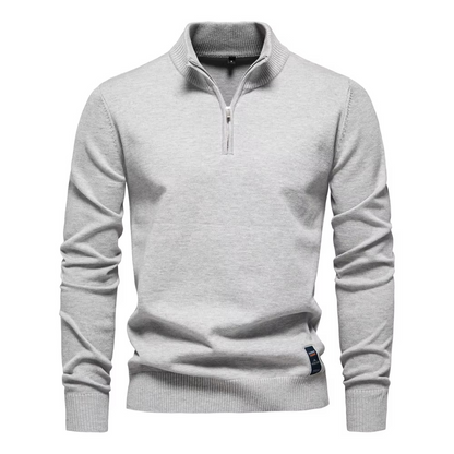Premium Cotton Quarter-Zip Pullover