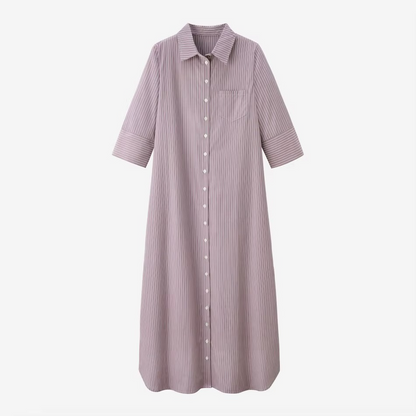 Lightweight Cotton Stripe Dress