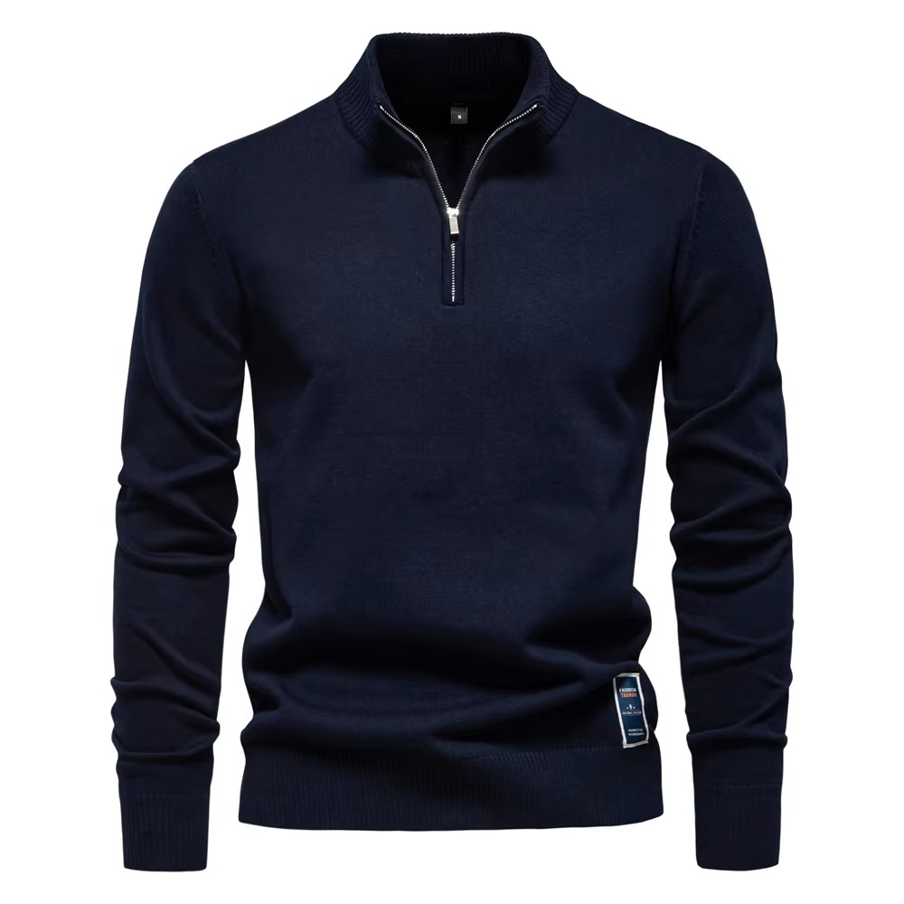 Premium Cotton Quarter-Zip Pullover