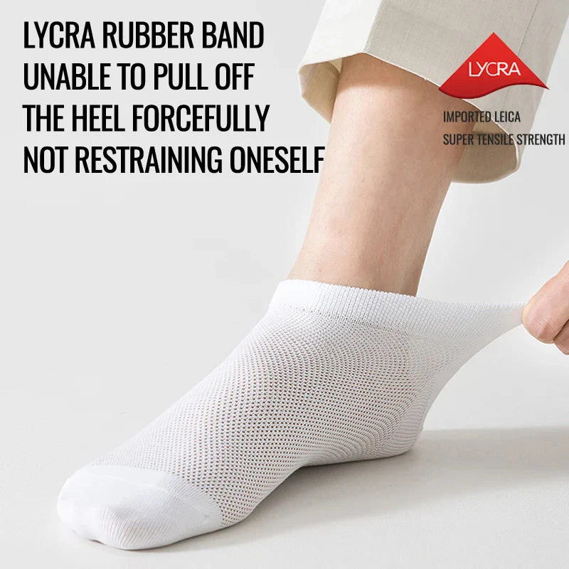 (5 Pairs) Mix Antibacterial Anti Odor Bamboo Socks