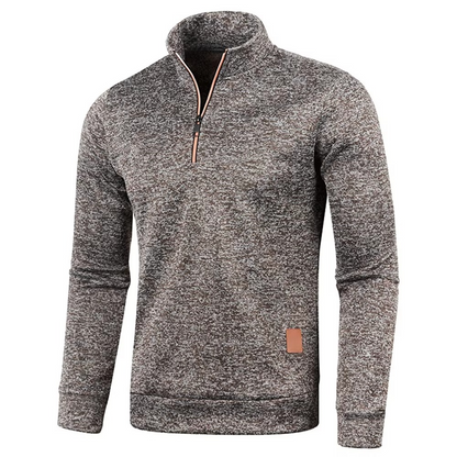 Textured Quarter-Zip Pullover