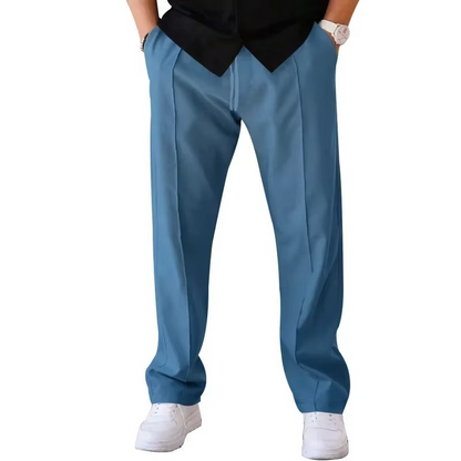 Relaxed Straight-Leg Trousers