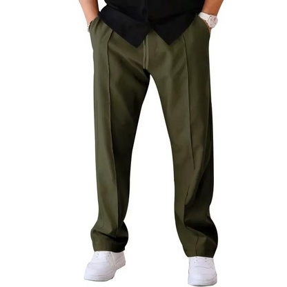 Relaxed Straight-Leg Trousers