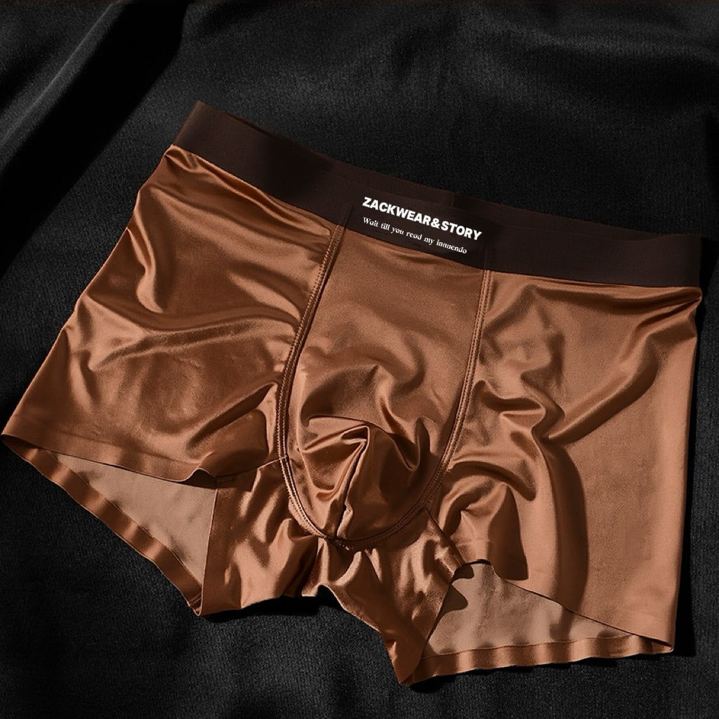 4 PCS Luxury Ice Silk Boxers For Men
