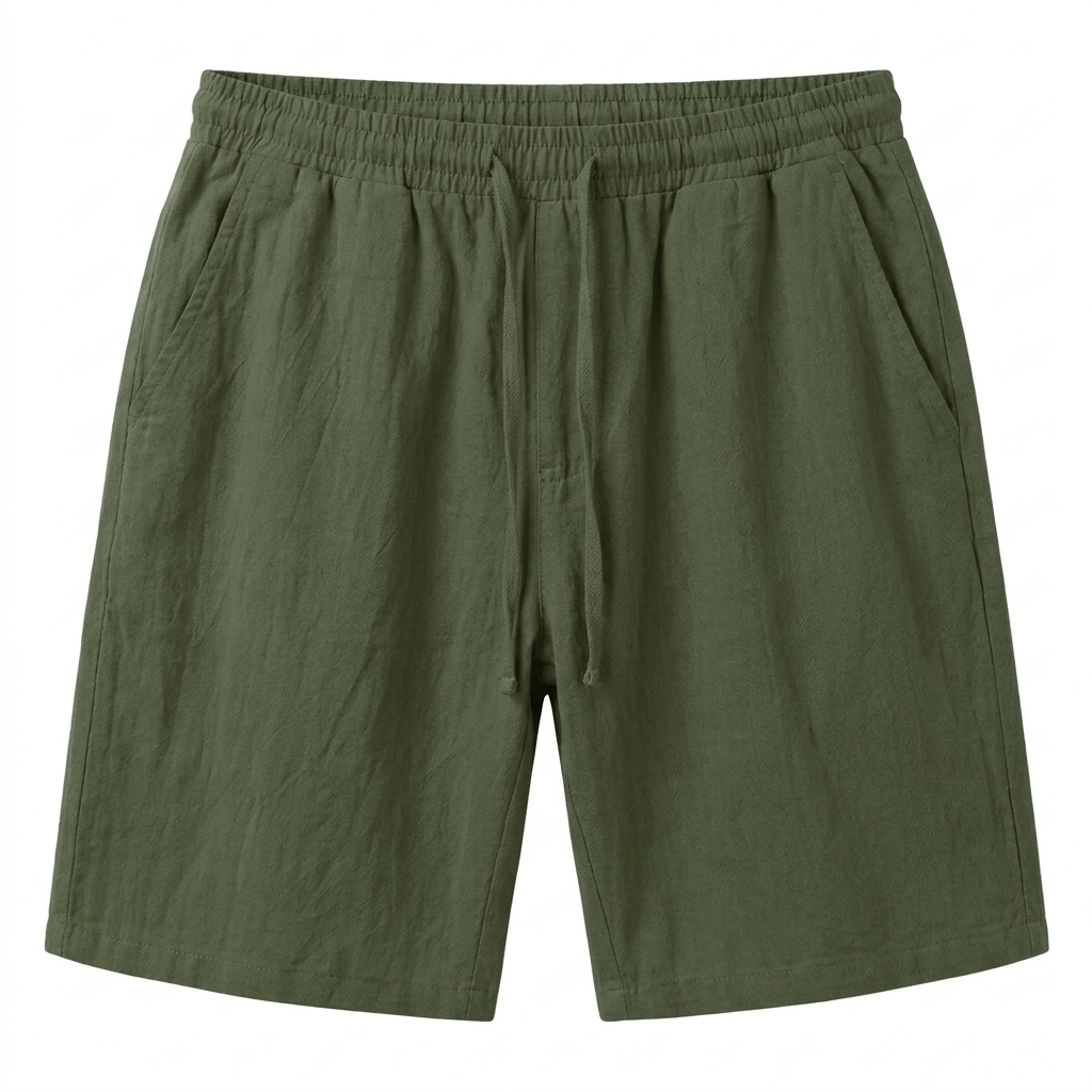 Linen Drawstring Shorts