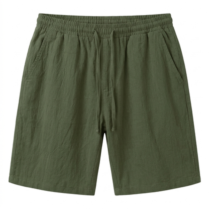Linen Drawstring Shorts