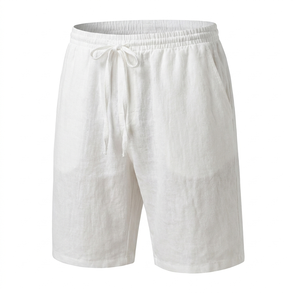 Linen Drawstring Shorts