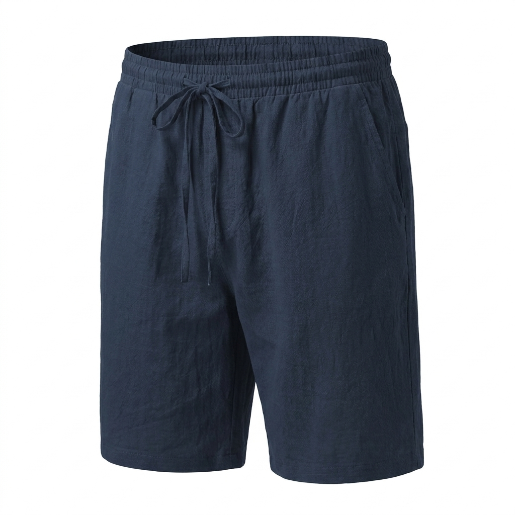 Linen Drawstring Shorts