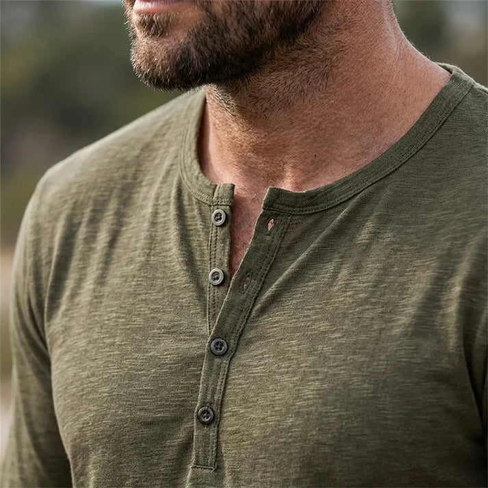 The Everyday Henley - 100% Cotton