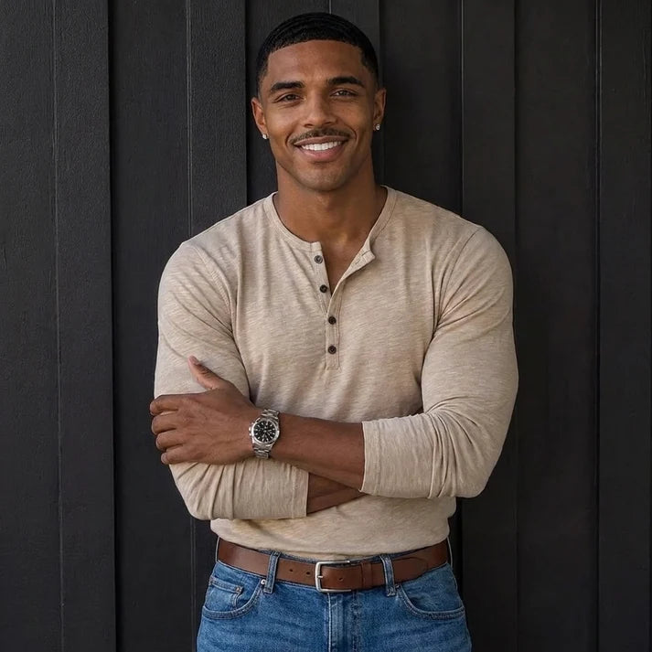 The Everyday Henley - 100% Cotton