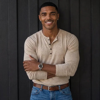 The Everyday Henley - 100% Cotton
