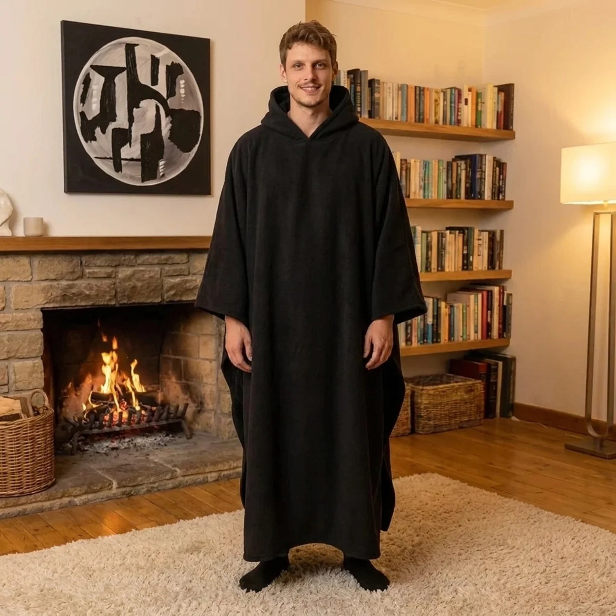 Cozy Hooded Blanket Cape