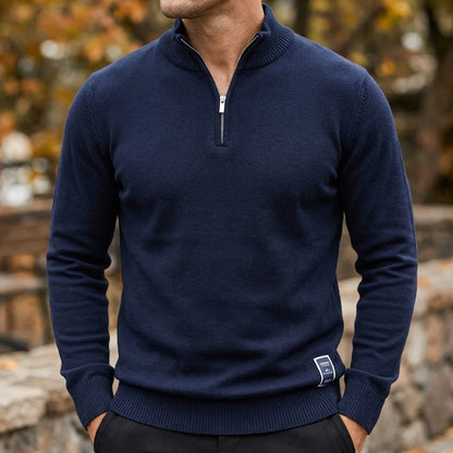 Premium Cotton Quarter-Zip Pullover