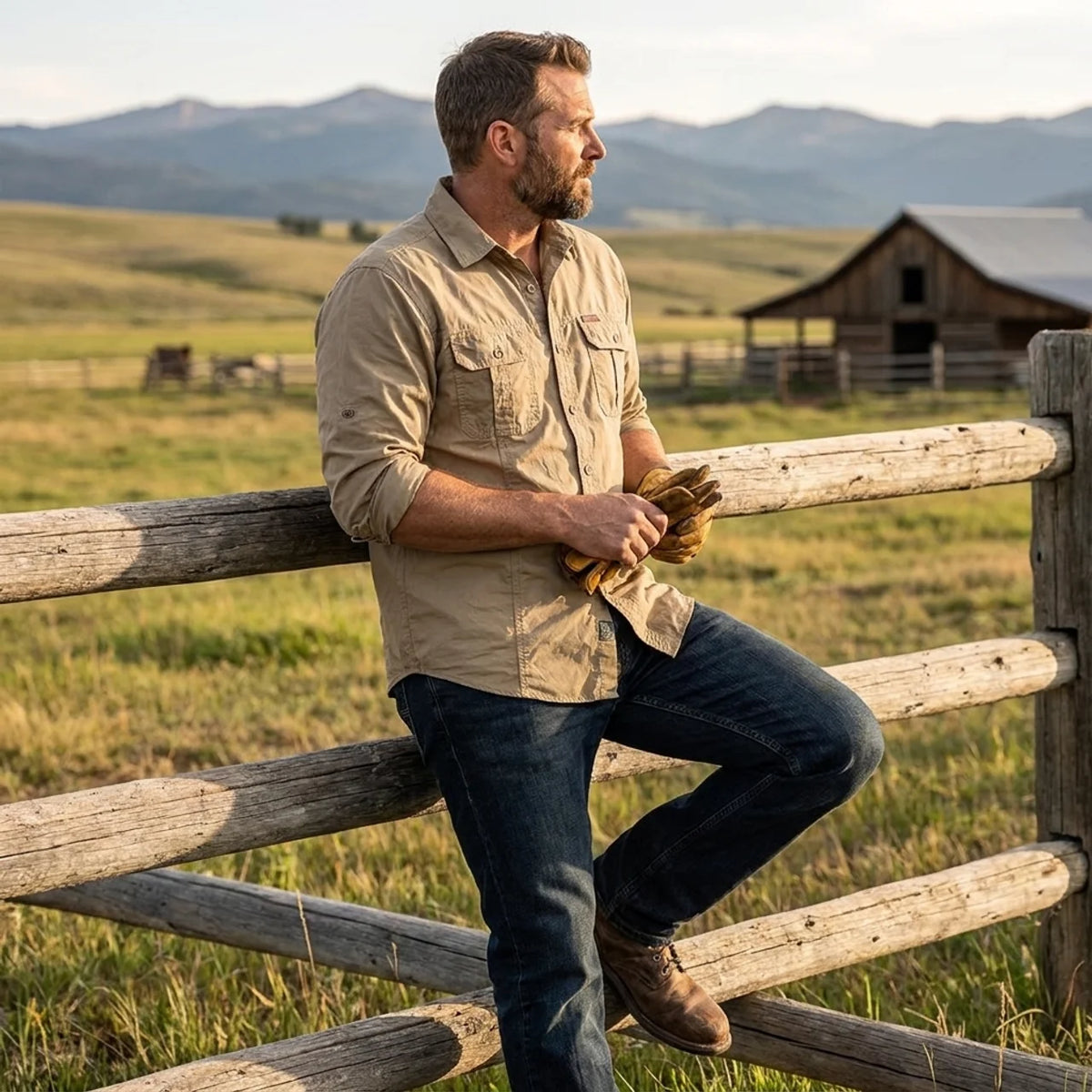 Men's Heritage Cotton Utility Shirt